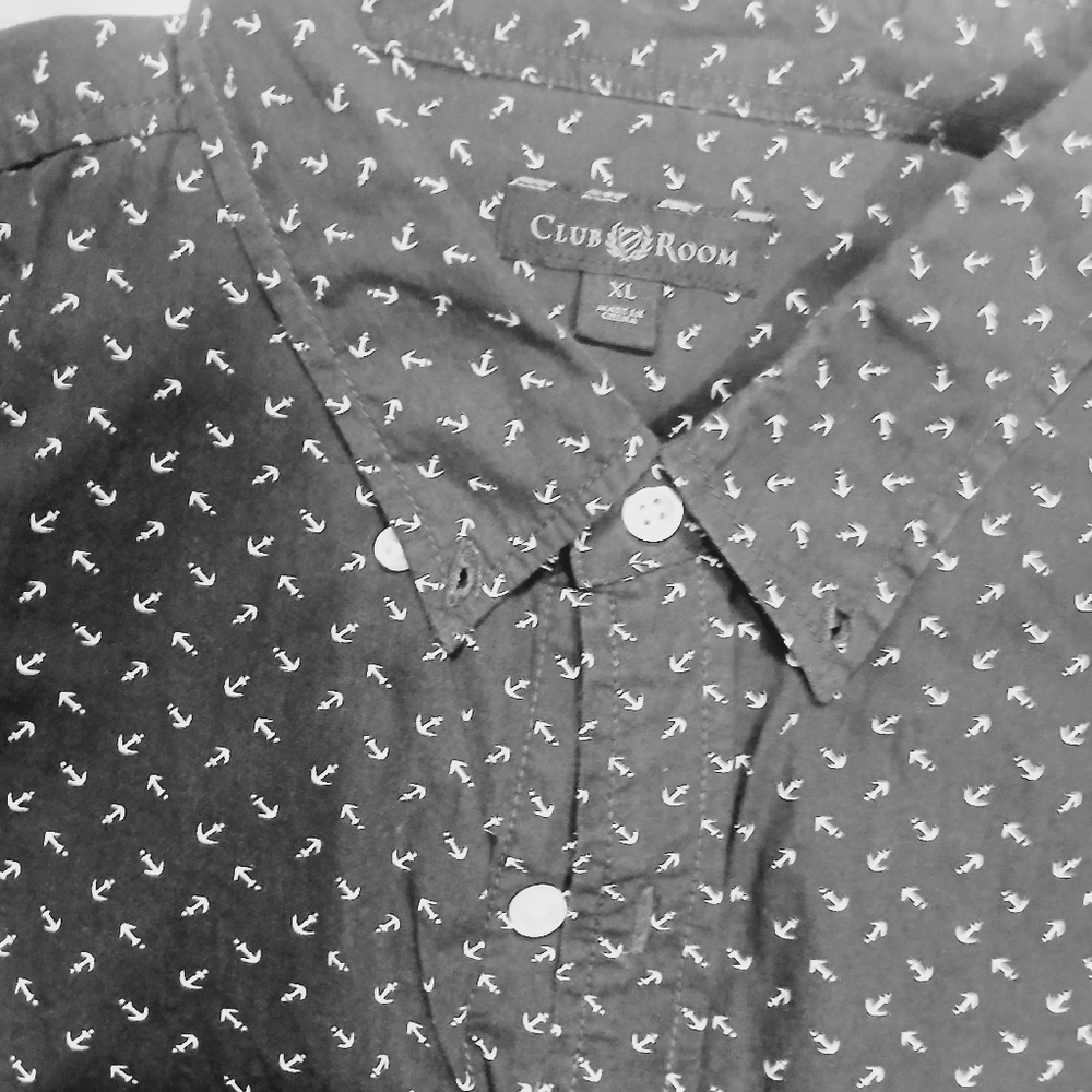 Anchor blue club room shirt